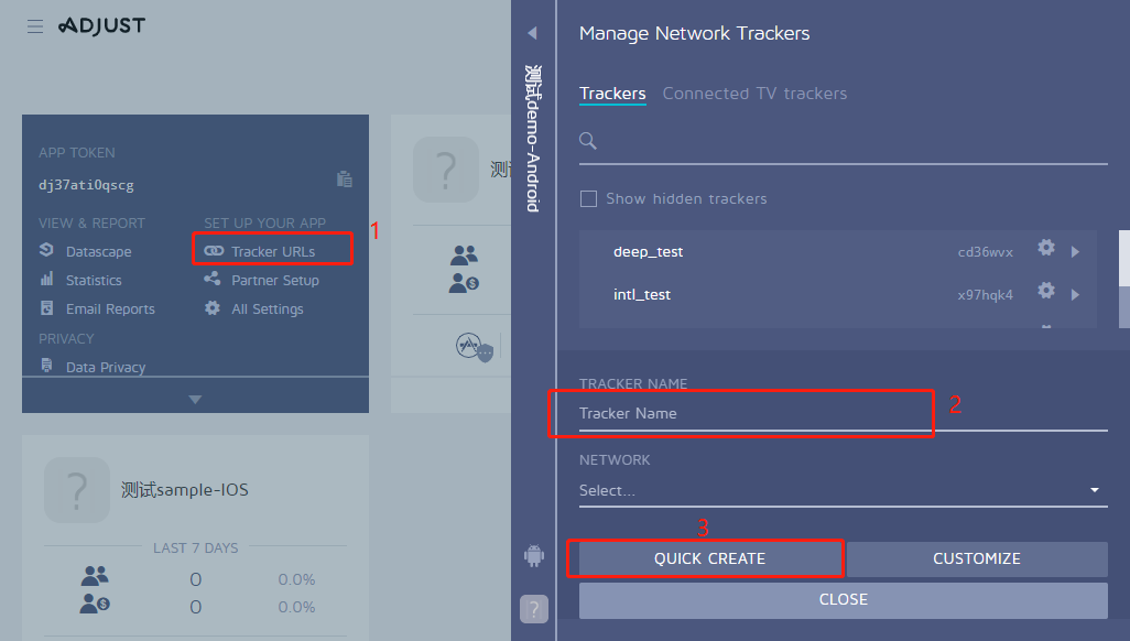 Images: Configure tracking links 2