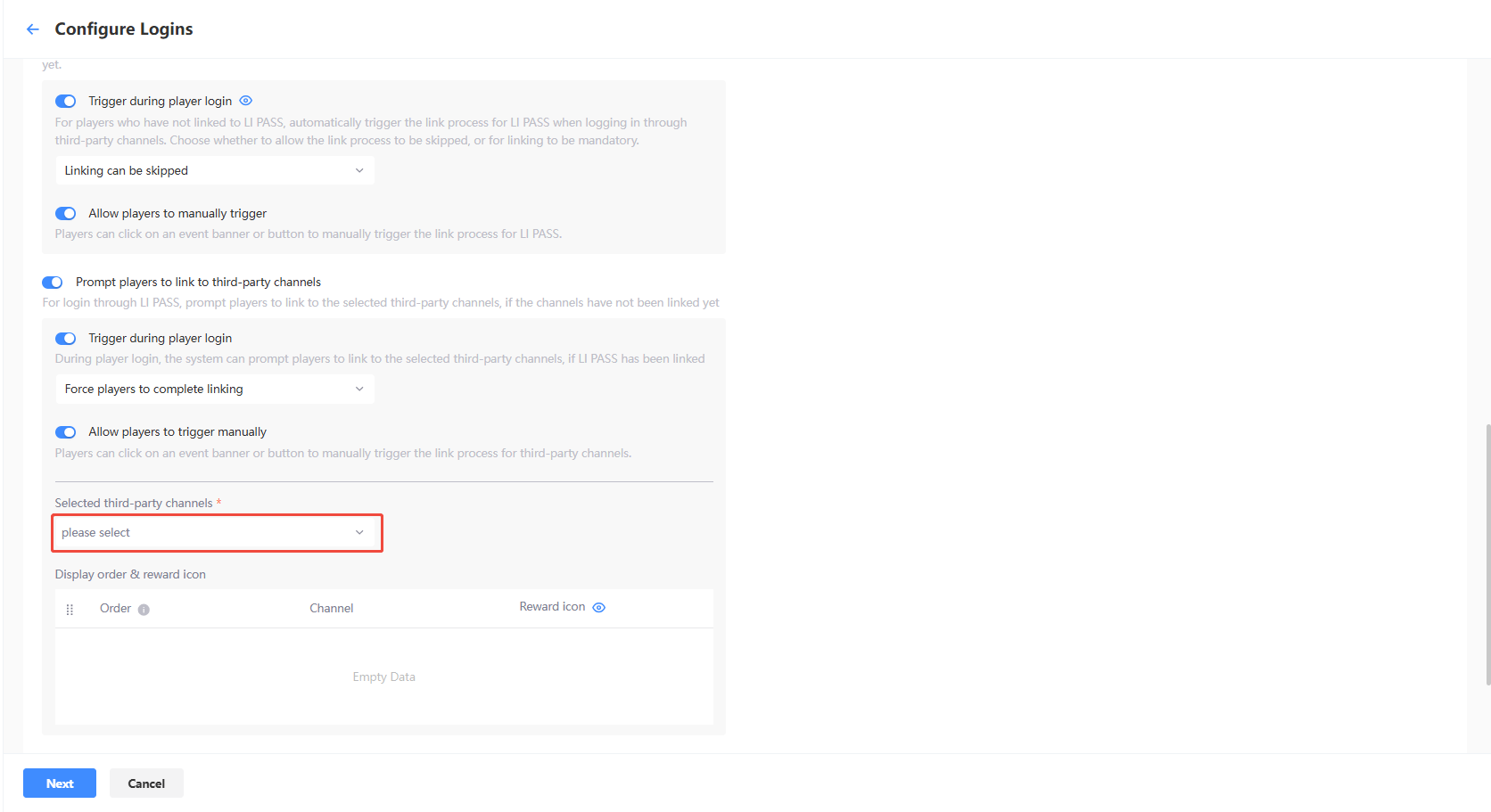 Login Registration