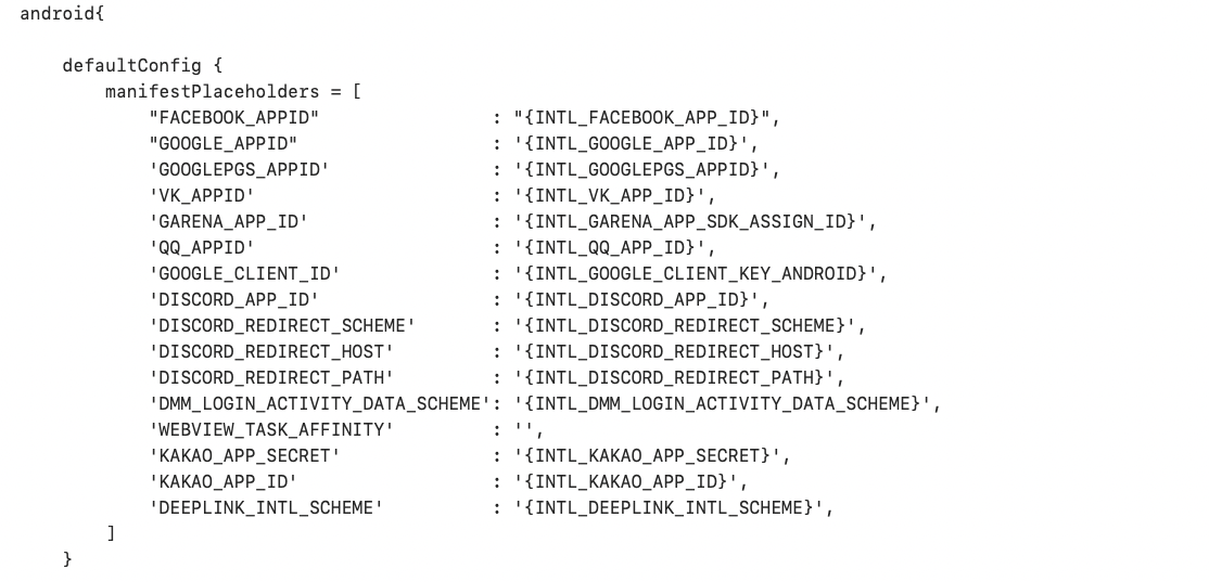 Image: Android INTLConfig APL Placeholder