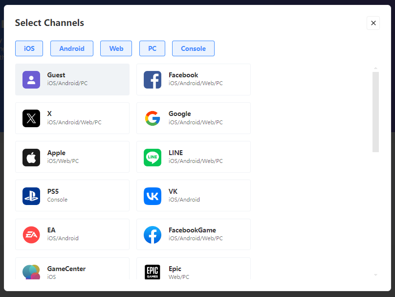 Configure Channels