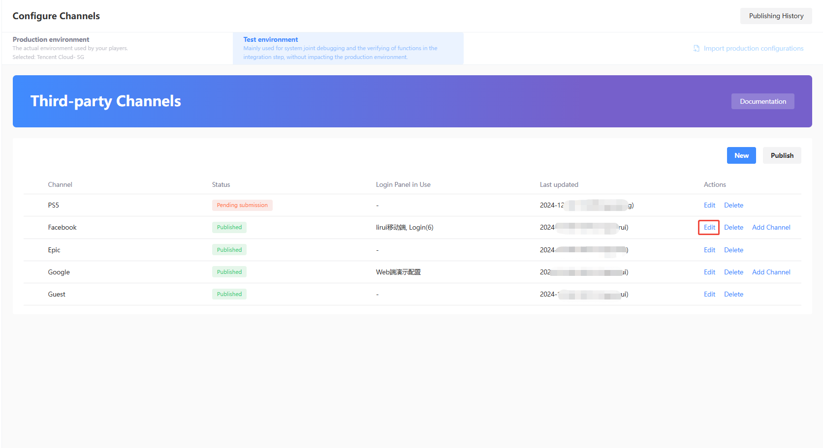 Configure Channels