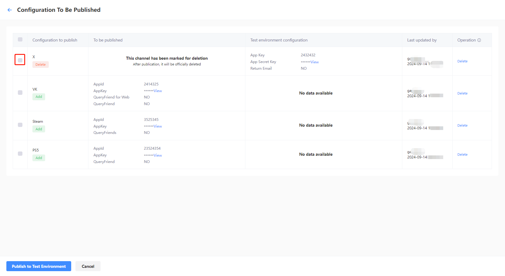 Configure Channels