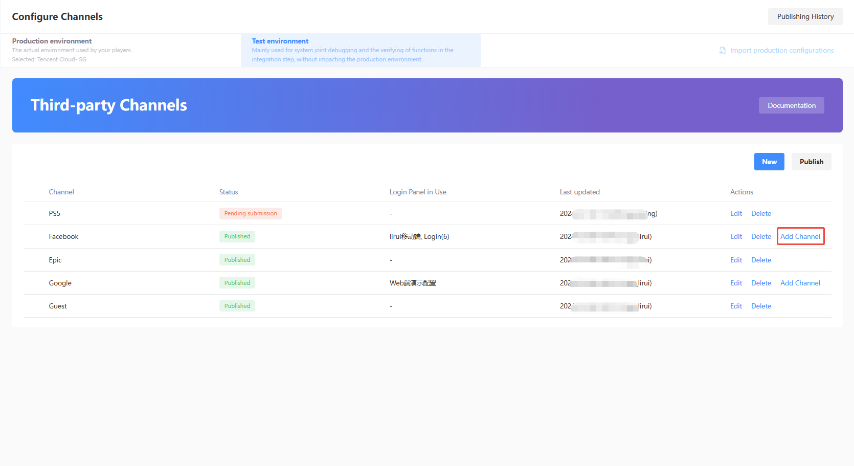 Configure Channels