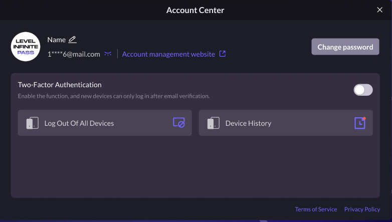 Image: Disable linking social media channels