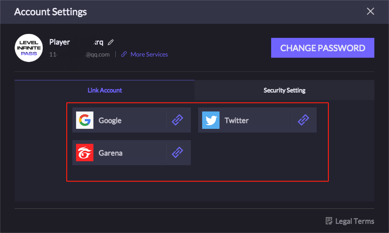 Image: Disable social media channel login