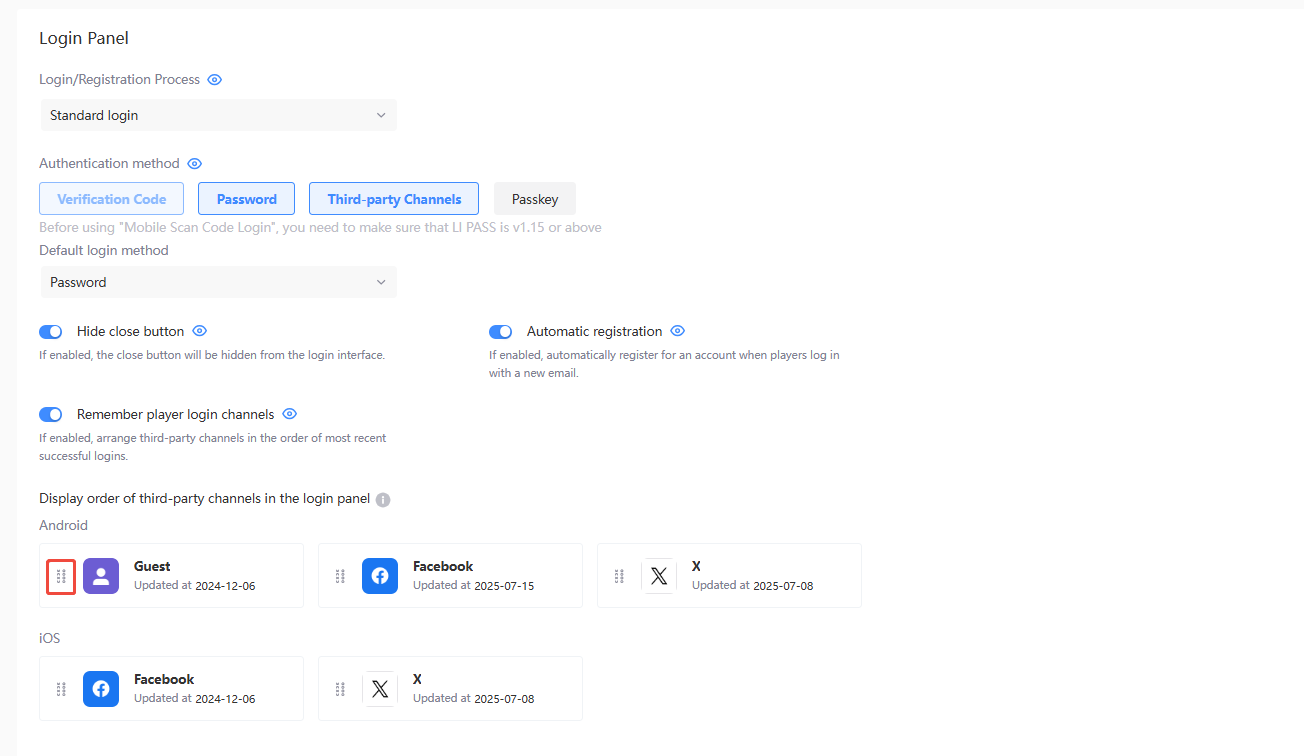 Login Registration