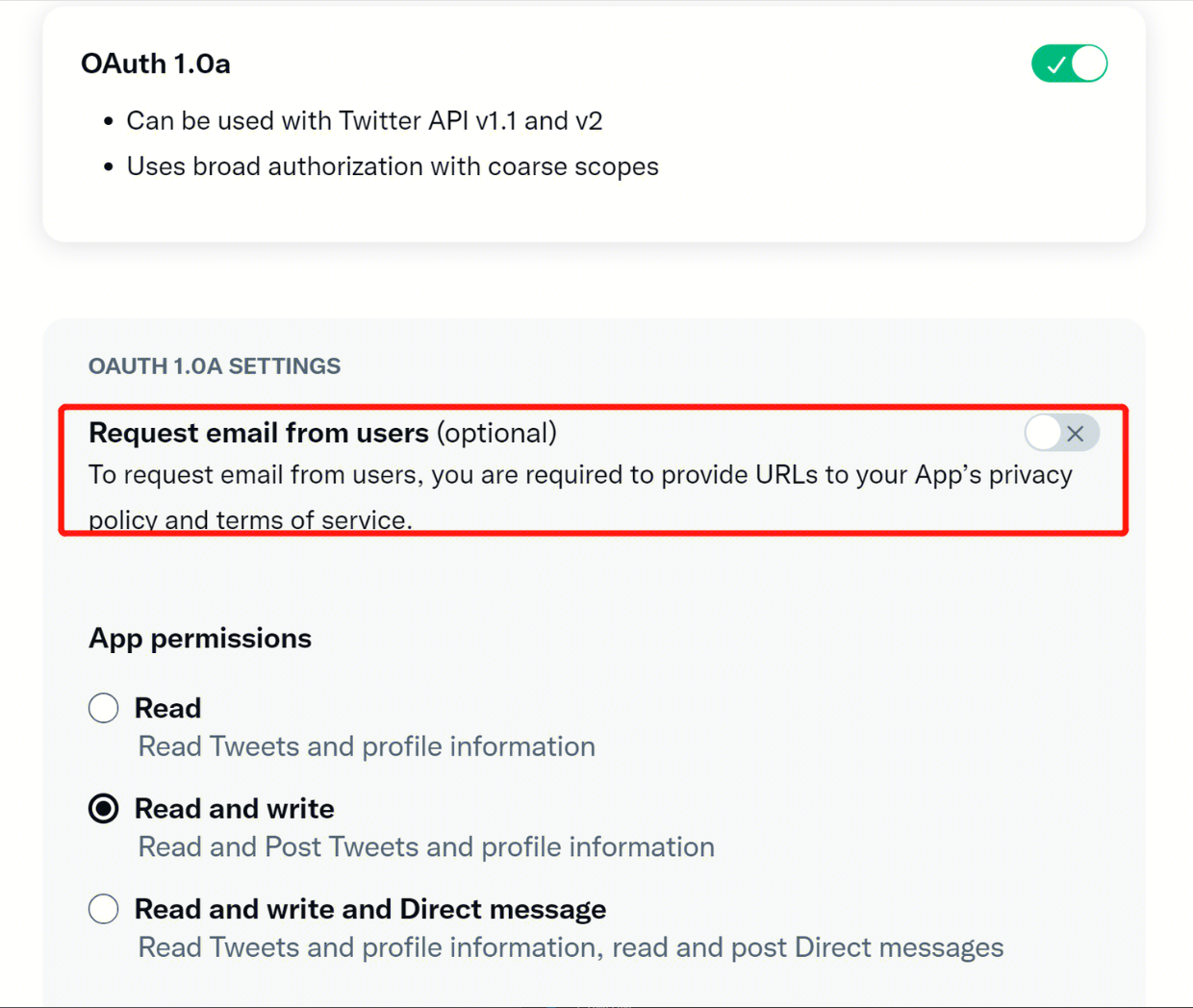 Image: OAUTH1.OA SETTINGS