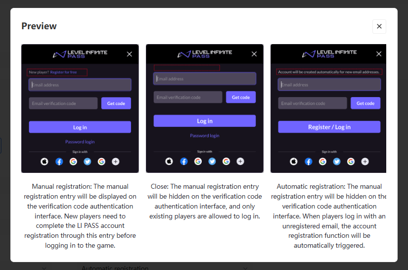 Login Registration