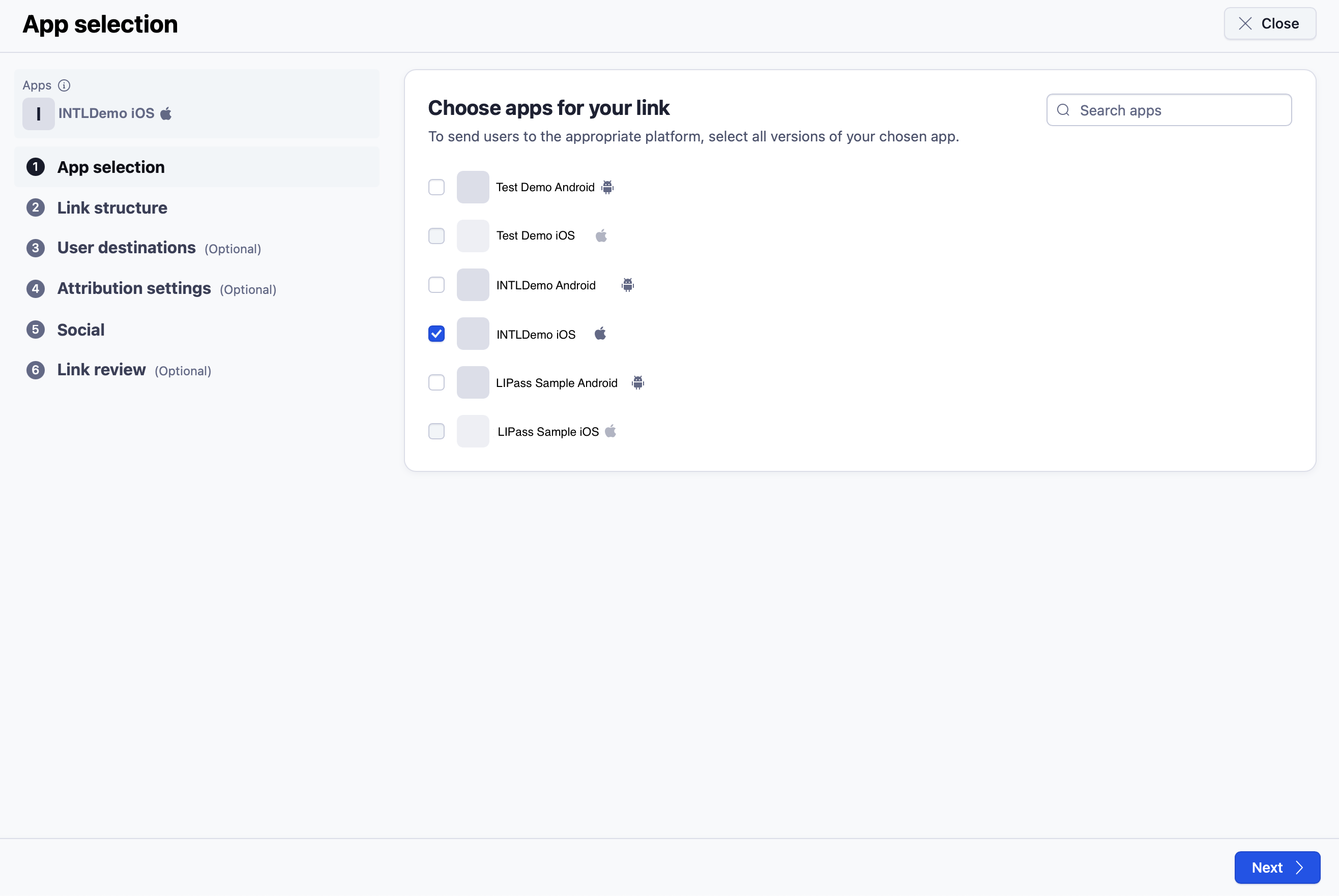 Images: Configure tracking links 2