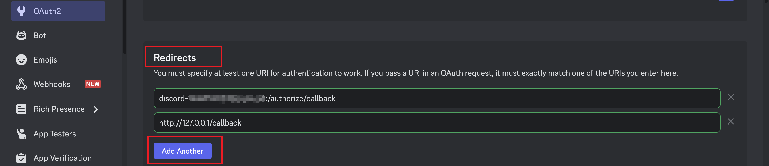 Image: Configure Redirect