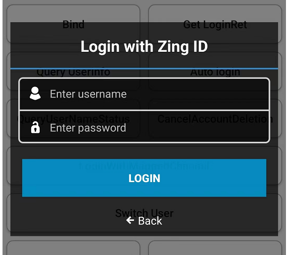 Image: Login Interface