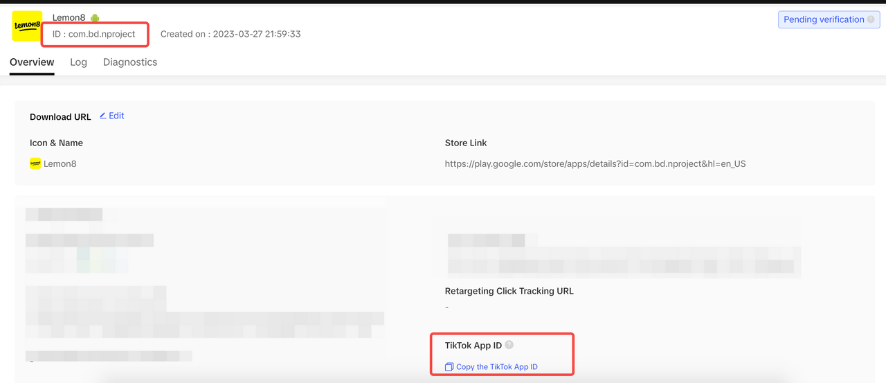 图片: TikTok App ID