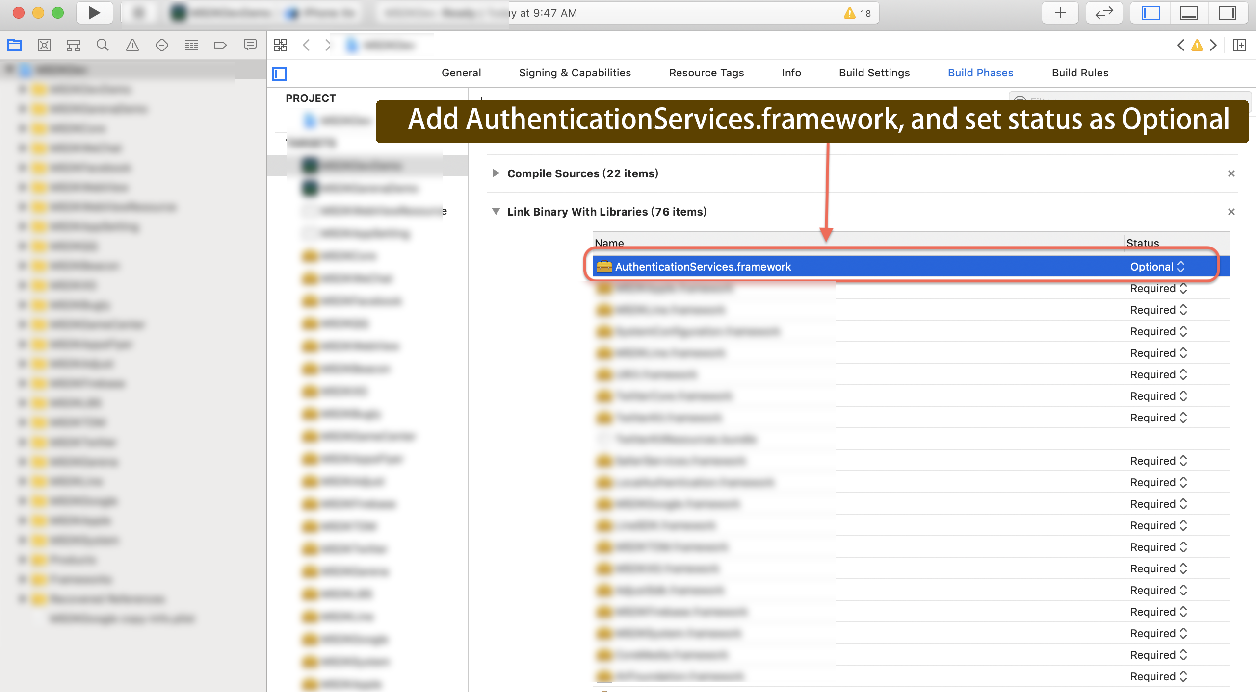 图片：Xcode Setting 2